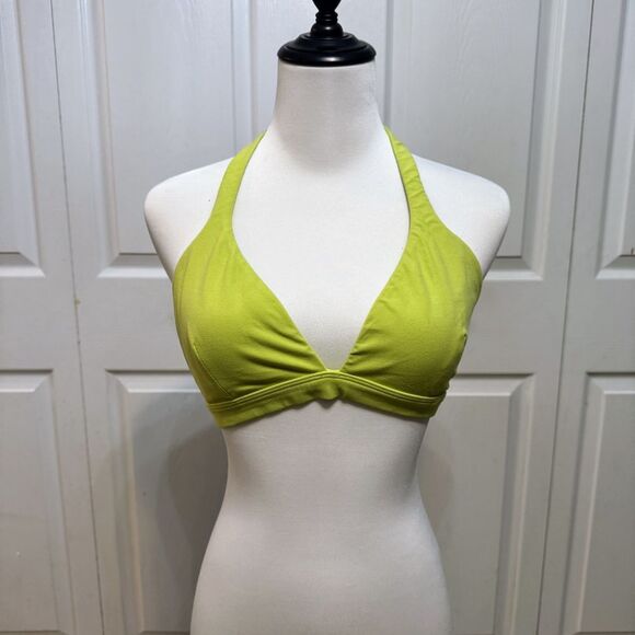 Athleta | Racerback Sports Bra L, Neon Green Festival Monochrome‎ Maximalist Bra - Picture 1 of 9
